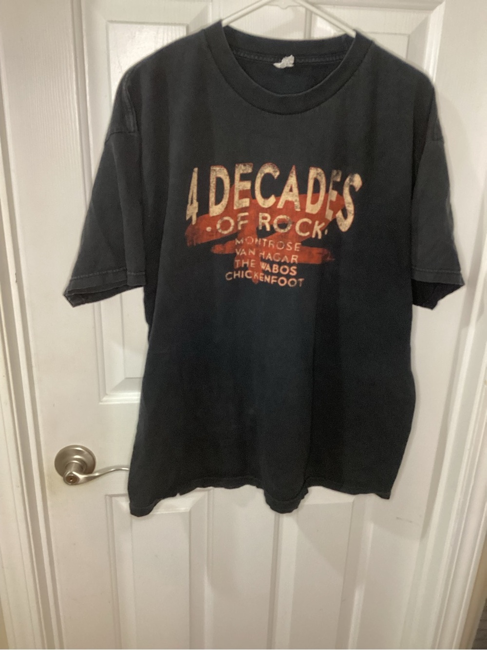 Vintage 4 Decades of Rock Red Rocker Speed & Power Shop Graphic Tee Men’s XL